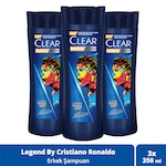 Clear Men Kepeğe Karşı Etkili Şampuan Legend By CR7 3 x 350 ML