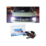 Vw Transporter T7 Led Xenon Uzun + Kısa Far Ampulü H4 Ultimate 9500 Lumens Yeni Seri Beyaz
