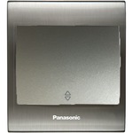Viko Panasonic Thea Blu Vavian Anahtar, Çerçeve Inox+beyaz, Kapak Metalik Beyaz