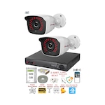 Fury 2 Kameralı 5mp 3.6mm Lens 2mp Görüntü 36 Led Gece Görüşlü Full Hd Güvenlik Kamerası 2236 500gb