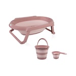 Babyjem Katlanır 3'lü Banyo Seti Somon BJE-005