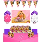 Rapunzel Disney Afişli 32 Kişilik Doğum Günü Parti Süsleri Malzem