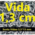 Vida 1.3 cm (4000 adet) - ağaç - ahşap - sunta vidası 3.5X13 mm