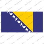 Bosna Hersek Bayrağı Sticker 00783
