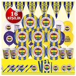 Fenerbahçe Doğum Günü Parti Malzemeleri Süs Seti 16 Kişilik