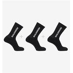 Salomon Lc20861 Everyday Crew 3 Pack Çorap - Siyah-siyah Siyah