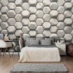 3 Boyutlu Geometrik Desen Duvar Kağıdı (397462538)