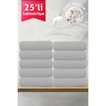 25'li Gri Greek El Havlusu - 50x90 Cm, 225gr, %100 Pamuk, Spa Ve Otel Havlusu, Günlük Kullanıma Uygun