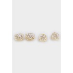 Defacto Kadın 2li Taşlı Gold Küpe E1445axnssr4 altın
