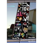 Markalar Sticker Yan Kapı Direk Kaplama 2li Sol Sağ Takım Yapıştırma