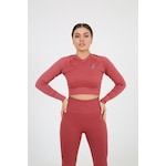 Sportonex So22f006 Seamless Kadın Crop Gül Kurusu