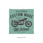 Ütü Ile Yapışan Tekstil Dtf Baskı Görseli California Custom Made