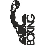 Boxing Boks Boxs Sticker 01438