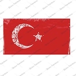 Türk Bayrağı Ay Yıldız Türkiye Çıkartma Sticker 00971