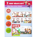 2.sınıflar İçin Okumayı Sevdiren 10 Lu Hikaye Seti 3 Kitap Okuma Defteri Hediyeli