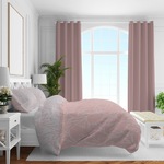 Brielle Çift Kişilik Saten Nevresim Seti Pembe 000000001000047660