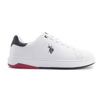 U.s. Polo Assn. Pıtan 5fx Beyaz Erkek Sneaker Beyaz-bordo