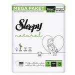 Sleepy Natural Bebek Bezi Mega Fırsat Paketi 7 Beden XXLarge 76 Adet