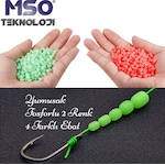 MSO Fosforlu Olta Balıkçılık İğne Stopper Yumuşak Boncuk