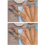 5 Li Set Bambu Çin Çubuğu Chopstick Yıkanabilir 20 Adet