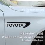 Toyota Corolla Çamurluk Kapı Uyumlu Aksesuar Ve Markalı Sticker