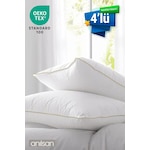 4'lü Nano Jel Yastık, 50x70cm - Otel Yastığı - Sağlıklı Uyku Için En Iyi Yastık Seçeneği