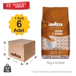 Lavazza Crema E Aroma Çekirdek Kahve - Kahverengi - 1 Koli - 6 x 1 KG
