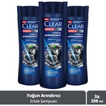 Clear Men Yoğun Arındırıcı Kepeğe Karşı Etkili Şampuan 3 x 350 ML