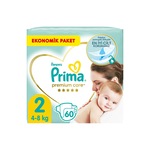 Prima Premium Care Bebek Bezi 2 Beden Jumbo Paket 60 Adet