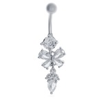 Kadın Fiyonk Model Sallantılı Taşlı Piercing