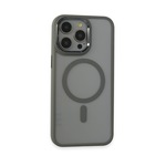 Newface İphone 15 Pro Max Kılıf Room Magneticsafe Silikon - Gri