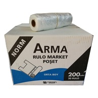 23655168 - Arma Rulo Market Orta Boy Atlet Poşet  200 Adet 20 Rulo - n11pro.com