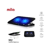 Classone Mila Serisi - M2 - 13-17 İnch - Mavi Led,2 Fan,2 Usb Gaming Notebook Soğutucu Standı Classone Mila Serisi - M2 - 13-17 İnch - Mavi Led,2 Fan,2 Usb Gaming Notebook Soğutucu Standı