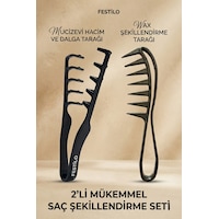 Mucizevi Tarak Ve Wax Tarağı 2li Set Mucizevi Tarak Ve Wax Tarağı 2li Set