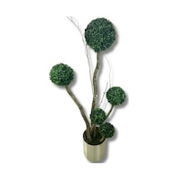 Cihan Çiçekçilik Yapay Ağaç 5 Li Şimşir Top 170 Cm 30x30 Metal Saksı Beyaz- Yeşil Cihan Çiçekçilik Yapay Ağaç 5 Li Şimşir Top 170 Cm 30x30 Metal Saksı Beyaz- Yeşil