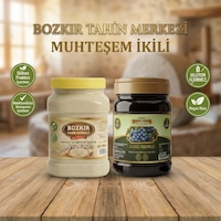 Bozkır Tahin Merkezi Taş Değirmen Beyaz Tahin 935gr - Geleneksel Andız Pekmezi 950 Gr Katkısız
