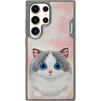 Nimmy Samsung S23 Ultra Uyumlu Cat Series Pembe Telefon Kılıfı Nimmy Samsung S23 Ultra Uyumlu Cat Series Pembe Telefon Kılıfı