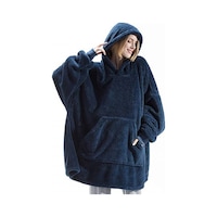 Mulberry Wellsoft Kapüşonlu Giyilebilir Tv Battaniyesi Unise x Oversize Mulberry Wellsoft Kapüşonlu Giyilebilir Tv Battaniyesi Unise x Oversize