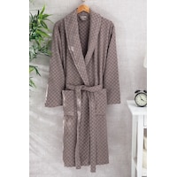 %100 Pamuk Plaid Desen Bej Renk Bornoz Bej %100 Pamuk Plaid Desen Bej Renk Bornoz Bej