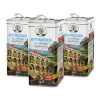 Zeytinderesi Natürel Sızma Soğuk Sıkım Zeytinyağı 3 x 5 L Zeytinderesi Natürel Sızma Soğuk Sıkım Zeytinyağı 3 x 5 L