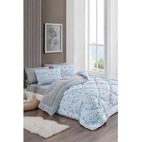 Marla Home Çift Kişilik Welsoft Uyku Seti Lastikli Çarşaflı Bahar Mavi Bahar Marla Home Çift Kişilik Welsoft Uyku Seti Lastikli Çarşaflı Bahar Mavi Bahar