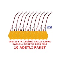 Vestel Uyumlu Etkileşimli Akıllı Tahta Kablolu Soketli Bios Pili 10 Adet