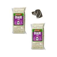 Dental Twists - Beyaz Burgu Çubuk - 100'lü Mega 2 Paket - 1200 Gram Dental Twists - Beyaz Burgu Çubuk - 100'lü Mega 2 Paket - 1200 Gram