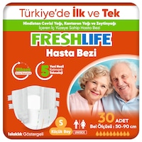 Freshlife Small Bel Bantlı Yetişkin Hasta Bezi 30 Adet Freshlife Small Bel Bantlı Yetişkin Hasta Bezi 30 Adet