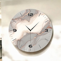 AA Shop Açık Renkli Baskı Mermer Desenli Sayılı Hediyelik Ahşap Sessiz Duvar Saati 50cm ÇOk Renkli AA Shop Açık Renkli Baskı Mermer Desenli Sayılı Hediyelik Ahşap Sessiz Duvar Saati 50cm ÇOk Renkli