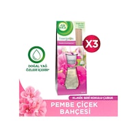Aırwıck Kokulu Cubuk Pembe Çıçek 3x25ml Çiçeksi Aırwıck Kokulu Cubuk Pembe Çıçek 3x25ml Çiçeksi