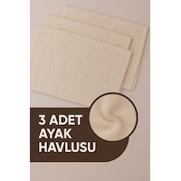 3 Adet %100 Pamuk En Iyi Emici Ayak Havlusu : Konforlu Banyo Paspası 50x70cm Terra Kahve Bej 3 Adet %100 Pamuk En Iyi Emici Ayak Havlusu : Konforlu Banyo Paspası 50x70cm Terra Kahve Bej