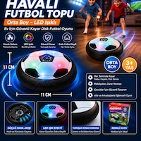 Havalı Futbol Topu Orta Boy 11 Cm Led Işıklı Ev İçin Güvenli Kayar Disk Futbol Oyunu Havalı Futbol Topu Orta Boy 11 Cm Led Işıklı Ev İçin Güvenli Kayar Disk Futbol Oyunu