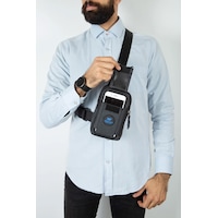 Newish Polo Body Bag Çapraz Göğüs Ve Sırt Çantası Telefon Bölmeli Siyah Newish Polo Body Bag Çapraz Göğüs Ve Sırt Çantası Telefon Bölmeli Siyah