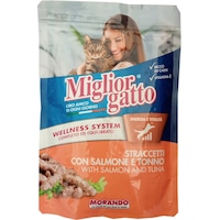 Miglior Gatto Somon ve Tuna Balıklı Yetişkin Kedi Maması 24 x 100 G Miglior Gatto Somon ve Tuna Balıklı Yetişkin Kedi Maması 24 x 100 G